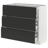SEKTION / MAXIMERA Base cabinet with 3 drawers