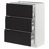 SEKTION / MAXIMERA Base cabinet with 3 drawers
