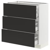 SEKTION / MAXIMERA Base cabinet with 3 drawers