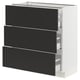 SEKTION / MAXIMERA Base cabinet with 3 drawers