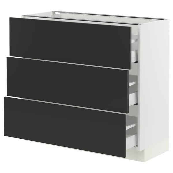 SEKTION / MAXIMERA Base cabinet with 3 drawers