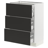 SEKTION / MAXIMERA Base cabinet with 3 drawers