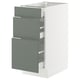 SEKTION / MAXIMERA Base cabinet with 3 drawers
