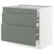 SEKTION / MAXIMERA Base cabinet with 3 drawers