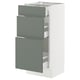 SEKTION / MAXIMERA Base cabinet with 3 drawers