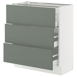 SEKTION / MAXIMERA Base cabinet with 3 drawers