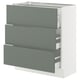 SEKTION / MAXIMERA Base cabinet with 3 drawers
