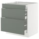 SEKTION / MAXIMERA Base cabinet with 3 drawers