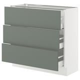 SEKTION / MAXIMERA Base cabinet with 3 drawers