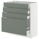 SEKTION / MAXIMERA Base cabinet with 4 drawers