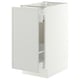 SEKTION / MAXIMERA Base cabinet with pull-out storage, white/Aspudden light grey, 38x61x76 cm