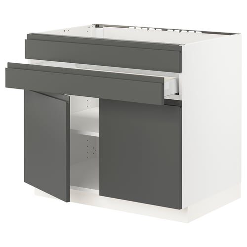 Modern grey SEKTION kitchen with 25-yr guarantee.