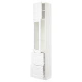 SEKTION / MAXIMERA Hi cb w glass dr/2 drawers/1 door