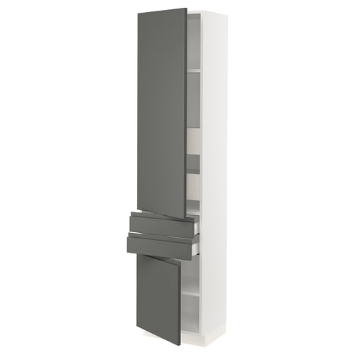 Modern kitchen cabinet: SEKTION, grey, sleek design, with soft-closing doors and drawers.