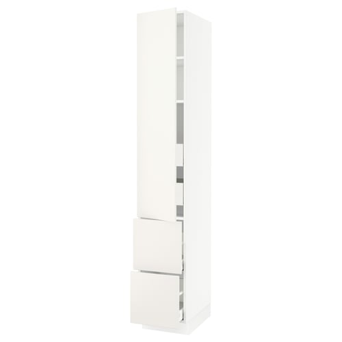 SEKTION white kitchen cabinet with smooth surfaces.