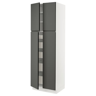 SEKTION / MAXIMERA High cabinet w 4 doors/5 drawers
