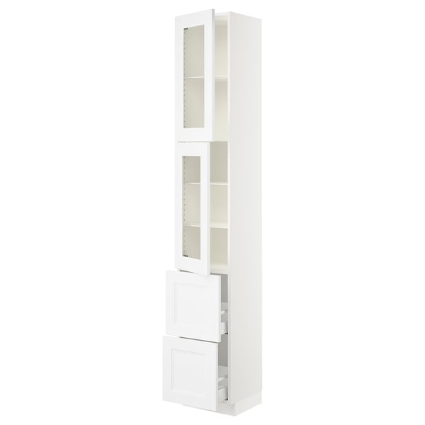 SEKTION / MAXIMERA High cb w 2 glass drs/2 drawers