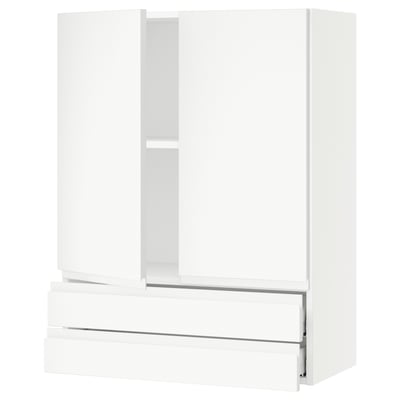 SEKTION / MAXIMERA Wall cabinet w 2 doors/2 drawers