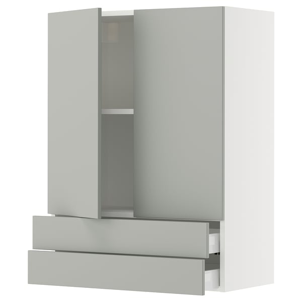 SEKTION / MAXIMERA Wall cabinet w 2 doors/2 drawers