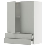 SEKTION / MAXIMERA Wall cabinet w 2 doors/2 drawers
