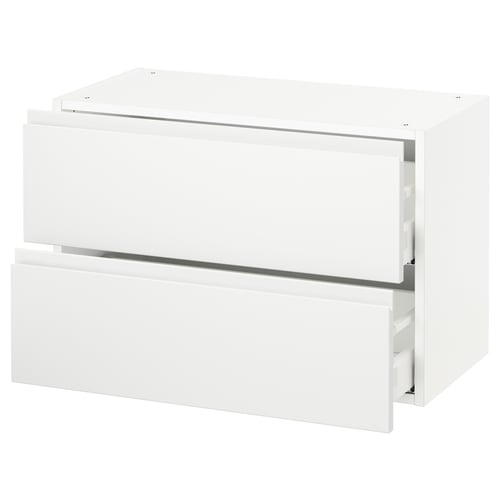 SEKTION kitchen unit in white with modern, minimalist design.