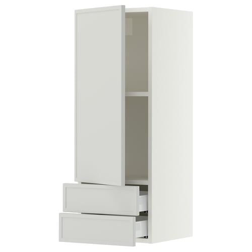 SEKTION / MAXIMERA Wall cabinet with door/2 drawers