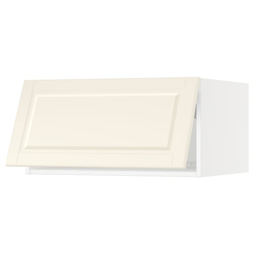 SEKTION off-white kitchen cabinet, rectangular with bevelled edges, made from fibreboard and particleboard, simple and classic design.