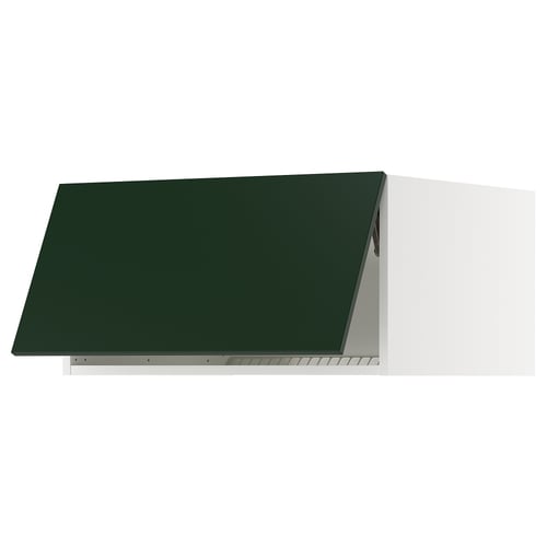 Modern dark green laptop with black lid open.