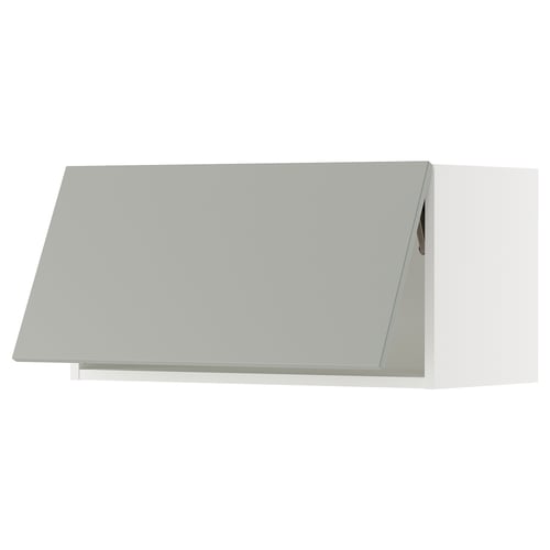 SEKTION light grey kitchen cabinet, modern, rectangular, sleek.