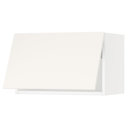White veddinge kitchen cabinet, rectangular, smooth clean lines.
