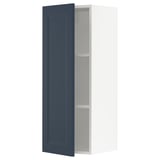 SEKTION Wall cabinet, white Axstad/matt blue, 38x37x102 cm