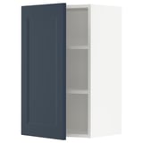 SEKTION Wall cabinet, white Axstad/matt blue, 46x37x76 cm
