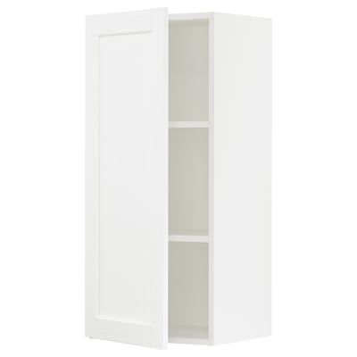 SEKTION Wall cabinet, white Enköping/white wood effect, 46x37x102 cm