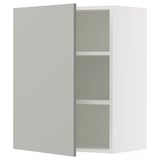 SEKTION Wall cabinet, white/Havstorp light grey, 61x37x76 cm