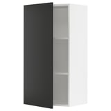 SEKTION Wall cabinet, white/Nickebo matt anthracite, 53x37x102 cm