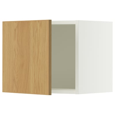 SEKTION Wall cabinet, white/Sinarp oak veneer, 46x37x38 cm