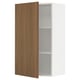 SEKTION Wall cabinet, white/Tistorp brown walnut effect, 61x37x102 cm