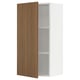 SEKTION Wall cabinet, white/Tistorp brown walnut effect, 53x37x102 cm