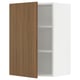 SEKTION Wall cabinet, white/Tistorp brown walnut effect, 53x37x76 cm