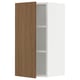 SEKTION Wall cabinet, white/Tistorp brown walnut effect, 38x37x76 cm