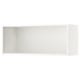 SEKTION white wall cabinet with adjustable shelves for kitchen storage.