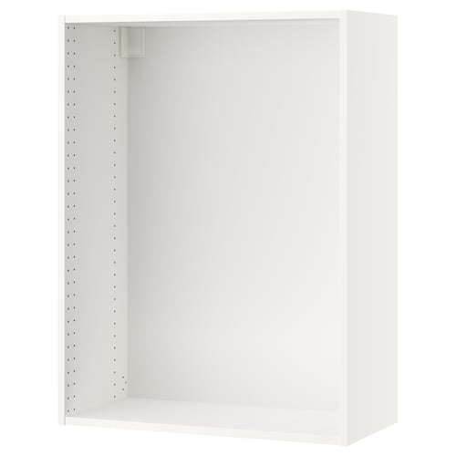 SEKTION white wall cabinet, rectangular, modern style, open-front.