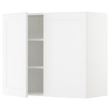 SEKTION Wall cabinet with 2 doors, white/Axstad matt white, 91x37x76 cm