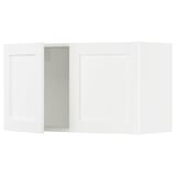 SEKTION Wall cabinet with 2 doors, white Enköping/white wood effect, 91x37x51 cm