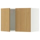 SEKTION Wall cabinet with 2 doors, white/Sinarp oak veneer, 76x37x51 cm