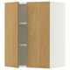 SEKTION Wall cabinet with 2 doors, white/Sinarp oak veneer, 61x37x76 cm