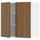 SEKTION Wall cabinet with 2 doors, white/Tistorp brown walnut effect, 76x37x76 cm