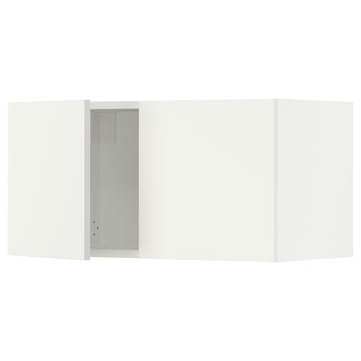 SEKTION Wall cabinet with 2 doors, white/Vallstena white, 76x37x38 cm