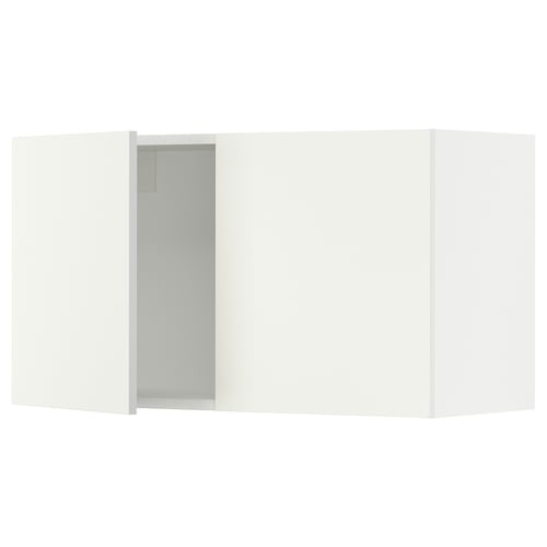 SEKTION kitchen cabinet, white, modern, rectangular, with hinged door and damper.