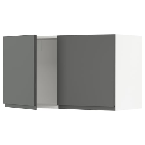 SEKTION kitchen: dark grey matte cabinets with integrated handles & concealed hinges.